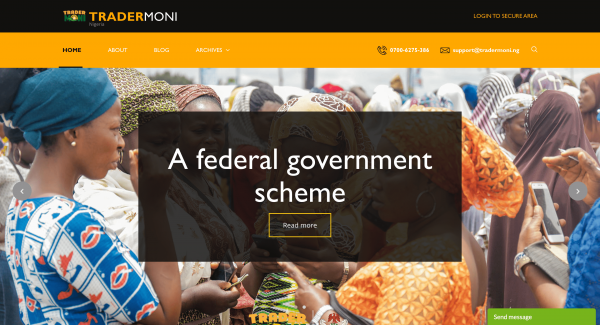 TraderMoni - Access to finance for petty traders